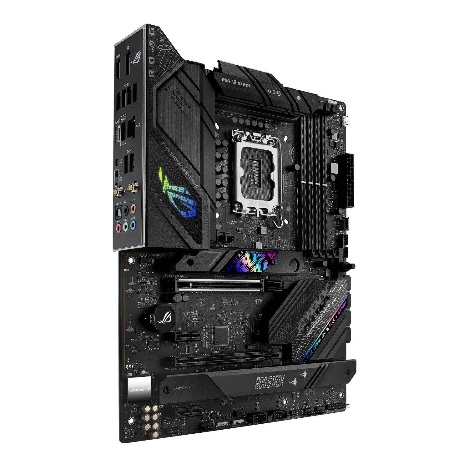 90MB1CT0-M0EAY0 - ASUS ROG STRIX B760-F GAMING WIFI:(1700) 4DDR5 M.2 SATA3 PCIe USB-A 3.0/3.1 USB-C 3.2 HDMI DP RJ45 7.1 ATX WiFi 6E Bluetooth 5.3 Gigabit Etehernet 2.5