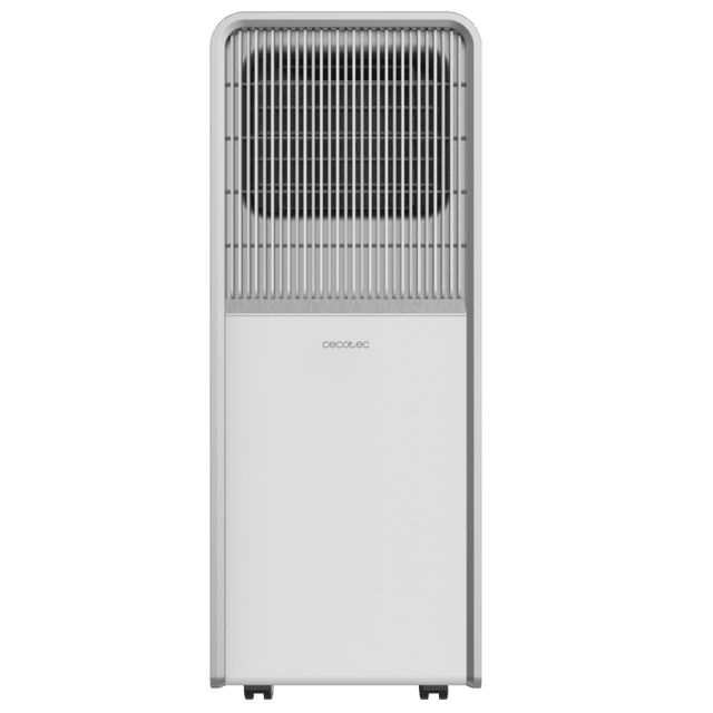 08167 - A.C. Porttil CECOTEC ForceClima 12650 Style Heating 12000 BTU Pantalla LED Temporizador 24h Bomba de Calor 2 Velocidades 5 Modos (Ventilador/Refrigeracin/Calefaccin/Deshumidificacin/Noche) Mando a Distancia Blanco/Gris (08167)