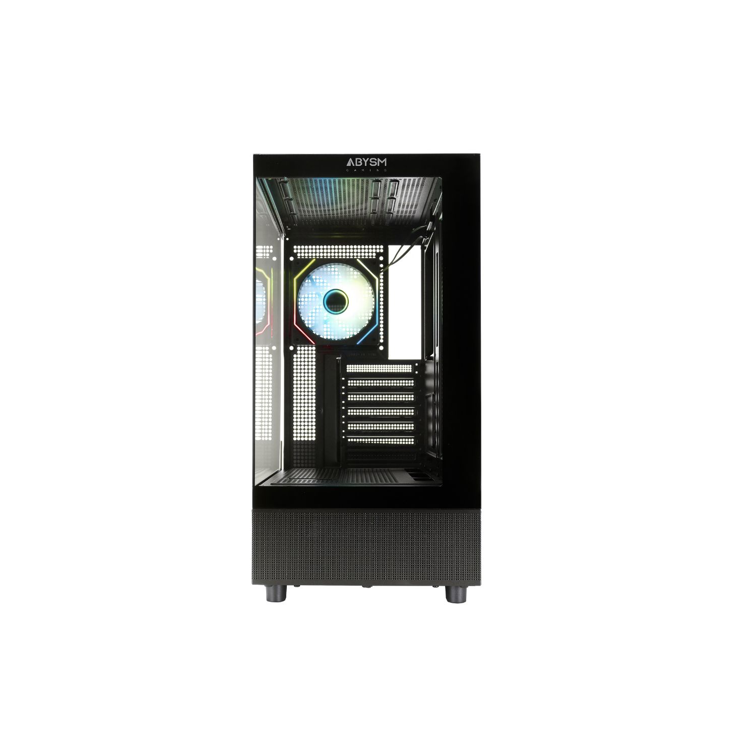 AB123014 - Caja Gaming Abysm Danube Sava H400 Ventana Lateral de Cristal Templado ARGB 2xUSB-A 3.0 1xUSB-C 3.1 ATX ITX mATX Negra/Blanca (AB123014)