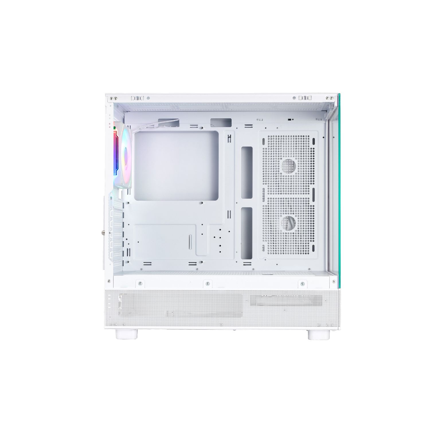 AB123015 - Caja Gaming Abysm Danube Sava H400 Ventana Lateral de Cristal Templado ARGB 2xUSB-A 3.0 1xUSB-C 3.1 ATX ITX mATX Blanca (AB123015)