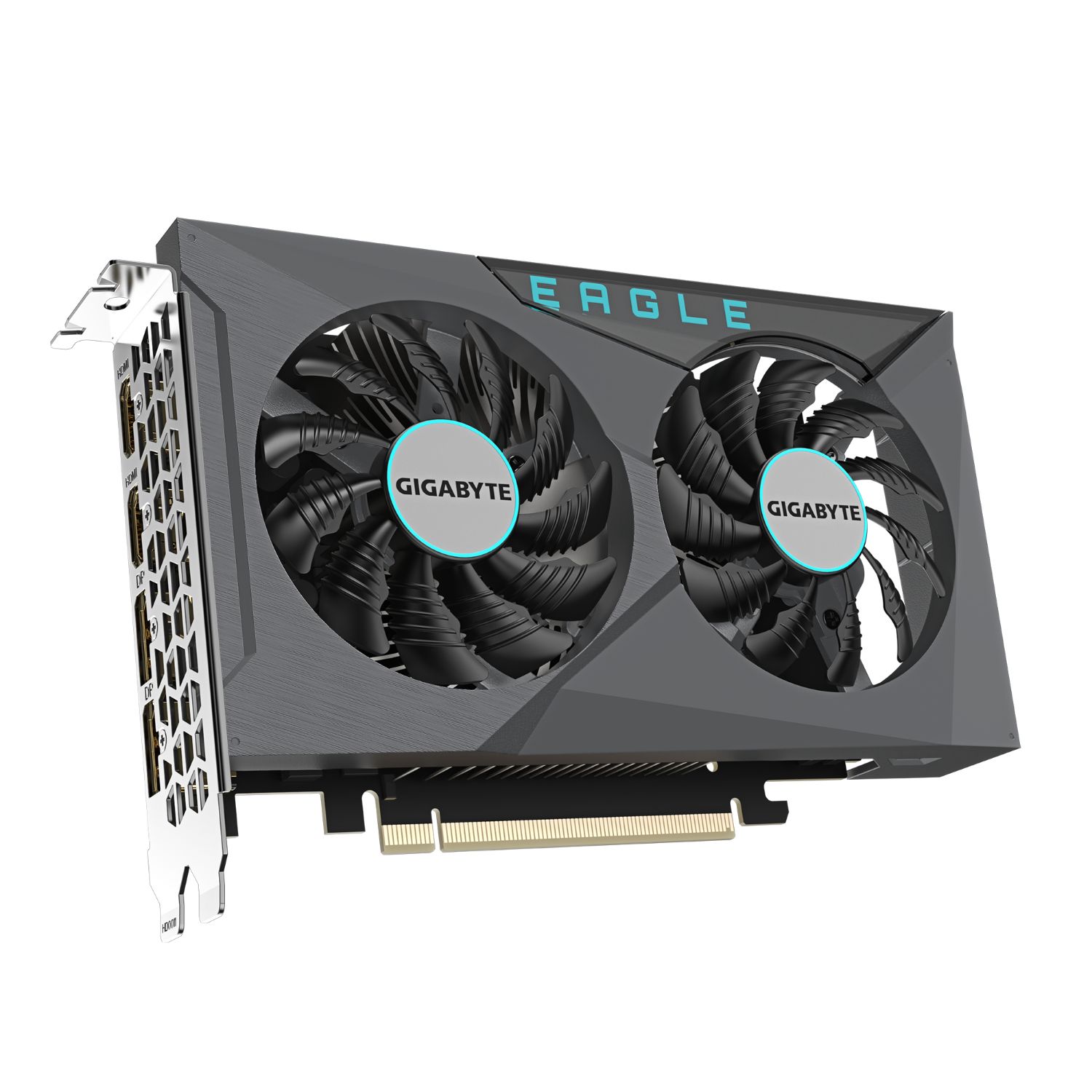 GV-N3050EAGLE OC-6GD - GIGABYTE Nvidia GeForce RTX 3050 6Gb GDDR6 WaterForce 2xDP 1.4a 2xHDMI 2.1 PCIe 4.0 OpenGL 4.6 (GV-N3050EAGLE OC-6GD)