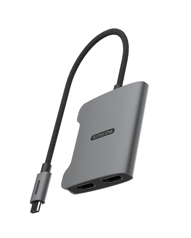 AD-1017 - Adaptador SITECOM Usb-C a 2HDMI2.0 4K 60Hz (AD-1017)