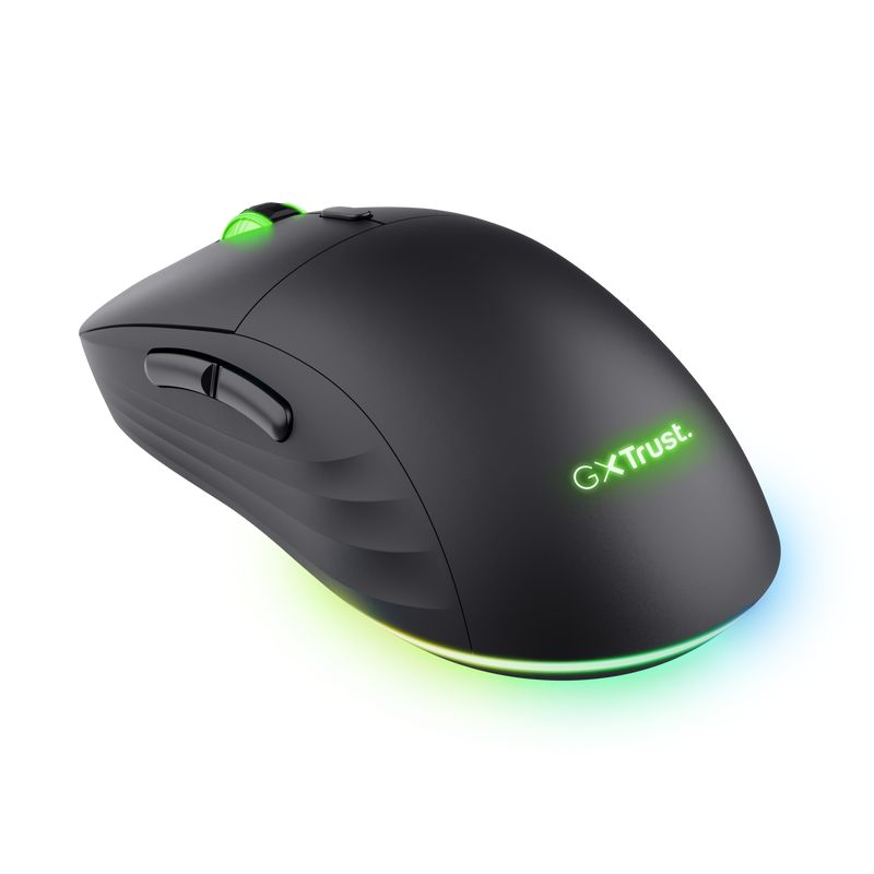 25127 - Ratn Gaming Trust GXT 927 Redex+ Ergonmico Diestro Lser RGB RF Wireless/USB-A 25600dpi 6 Botones Negro (25127)