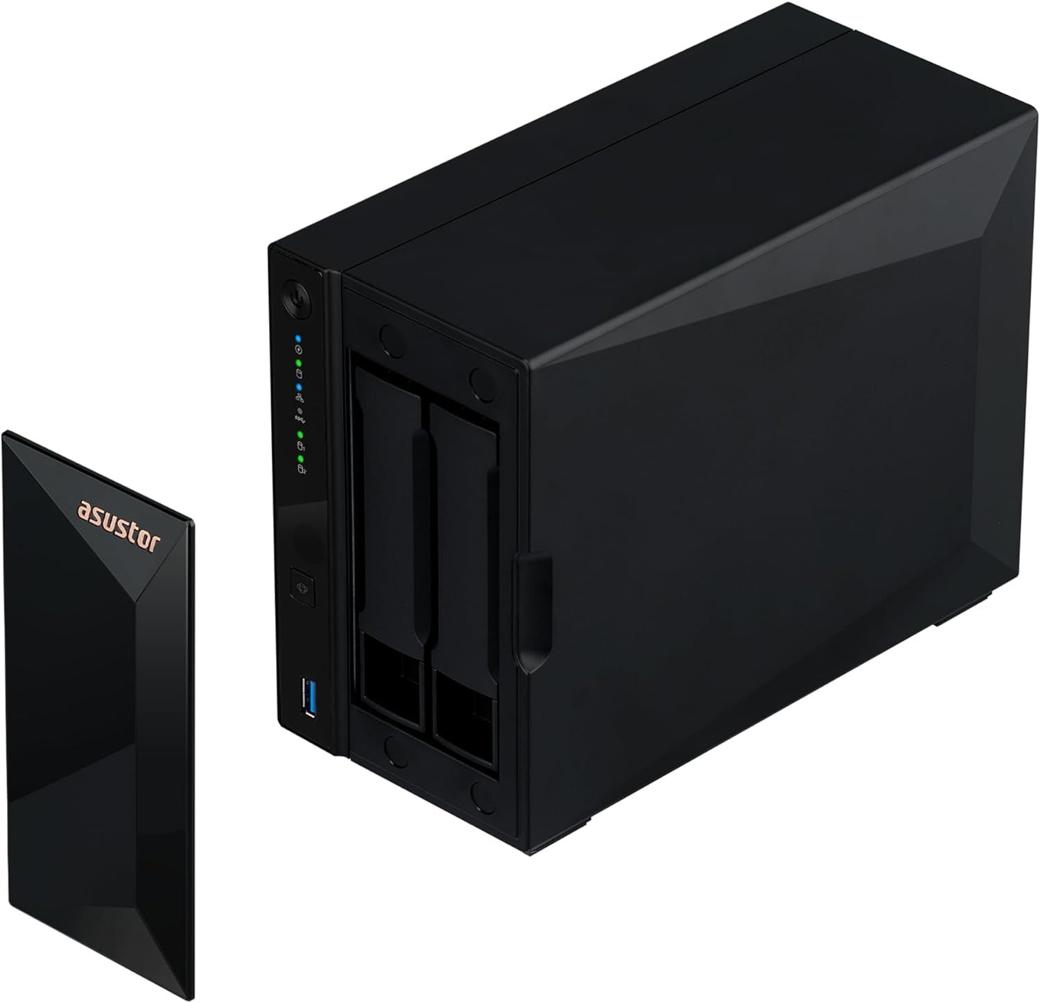 AS3302T V2 - NAS Asustor Drivestor 2 Pro Gen2 RTD1619B DDR4 2Gb SATA3 3xUSB-A 3.0 1xRJ45 2 Bahas GbE 2.5GbE Negro (AS3302T V2)