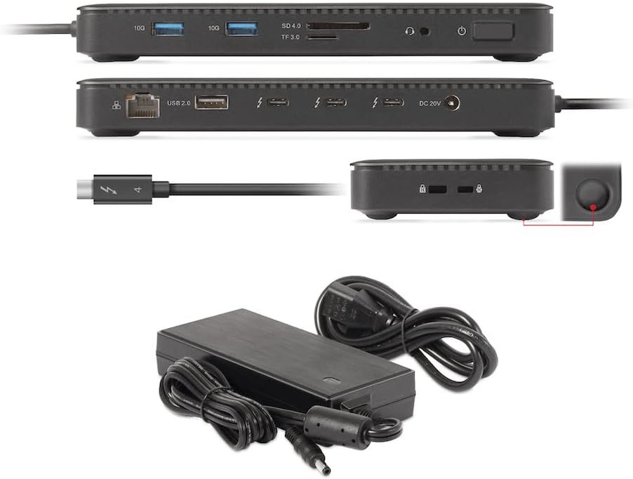 CSV-1582 - Docking Station Club 3D 12en1 USB-C a 1xUSB-C/1xDP 8K/1xHDMI 8K/1xHDMI 4K 60Hz/2xUSB-A 2.0/2xUSB-C/1xRJ45 2.5GbE/1x3.5mm/Thunderbolt 4 Negro (CSV-1582)