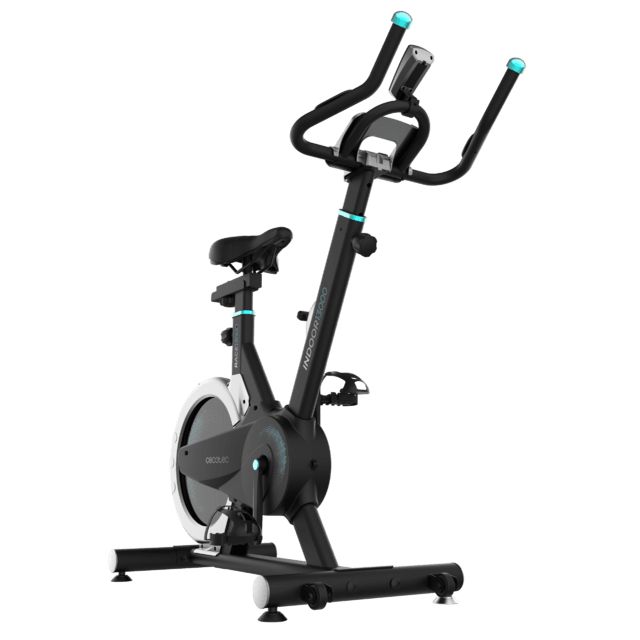 07242 - Bicicleta Esttica CECOTEC DrumFit Indoor 13000 Race Sprint. volante de inercia de 13 Kg. Pulsmetro. Pantalla LCD, Soporte para dispositivos. Ruedas de transporte. Resistencia por friccin Silln ajustable vertical y horizontalmente. Peso de 110KG(07242)