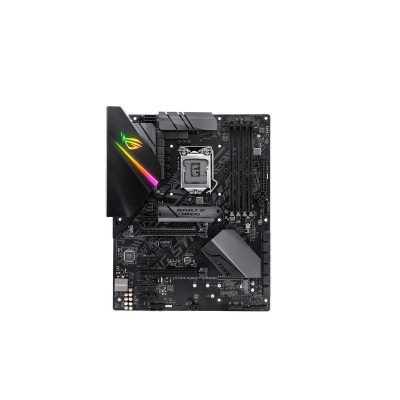 OUT8979 - ASUS ROG STRIX B360-F GAMING:(1151) 4DDR4 HDMI DVI ATX (OUT8979). Buen estado. Marcas de uso. Bulk. Sin accesorios. Con chapa. (OUTLET)