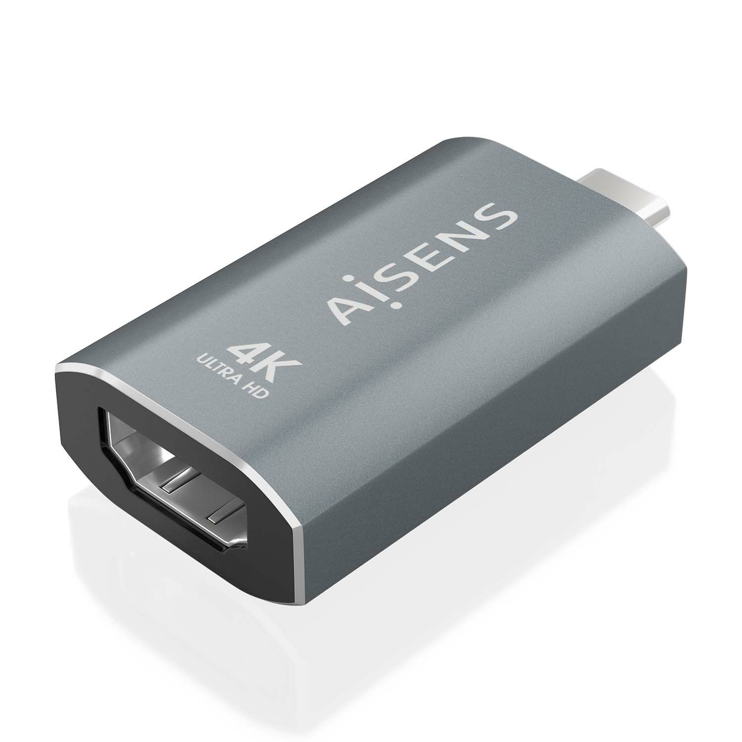 A109-0862 - Adaptador AISENS USB-C/M a HDMI A/H 4K UHD Gris (A109-0862)