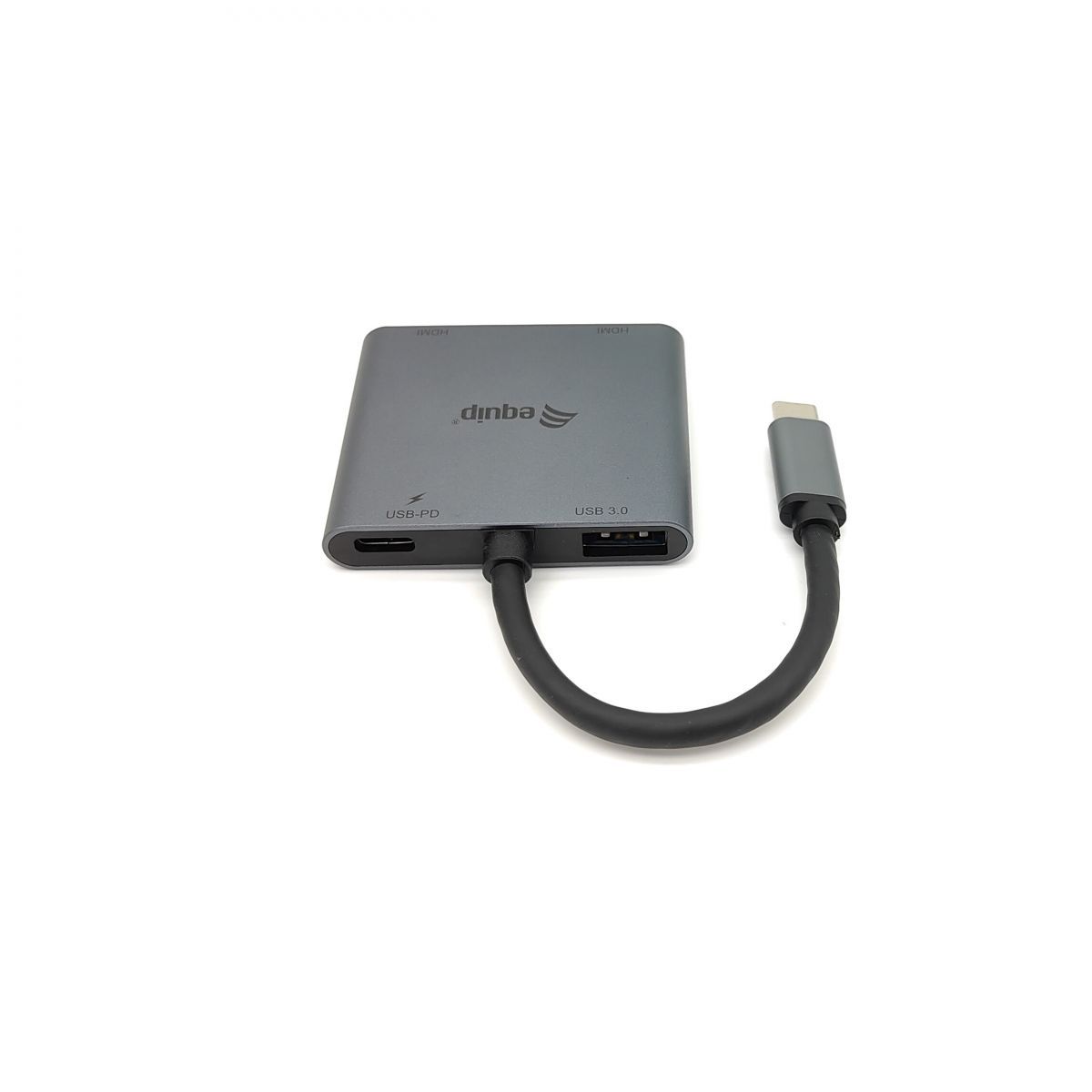 EQ133484 - Docking Station EQUIP USB-C/M a 2xHDMI 4K/1xUSB-C 3.0/1xUSB-C PD 100W 15cm Plata (EQ133484)