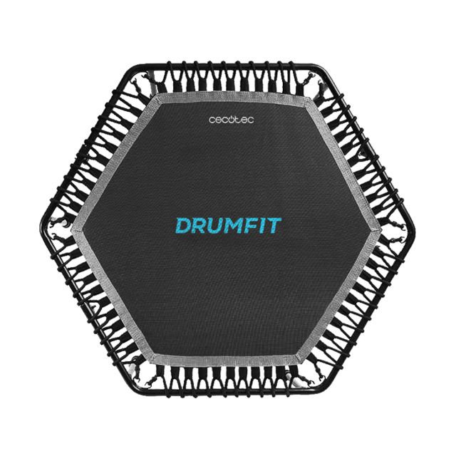 07195 - Cama Elstica CECOTEC Drumfit Jump 1270 Dimetro 127cm Plegable 7 Patas Altura Ajustable Mx. 100Kg Negra (07195)