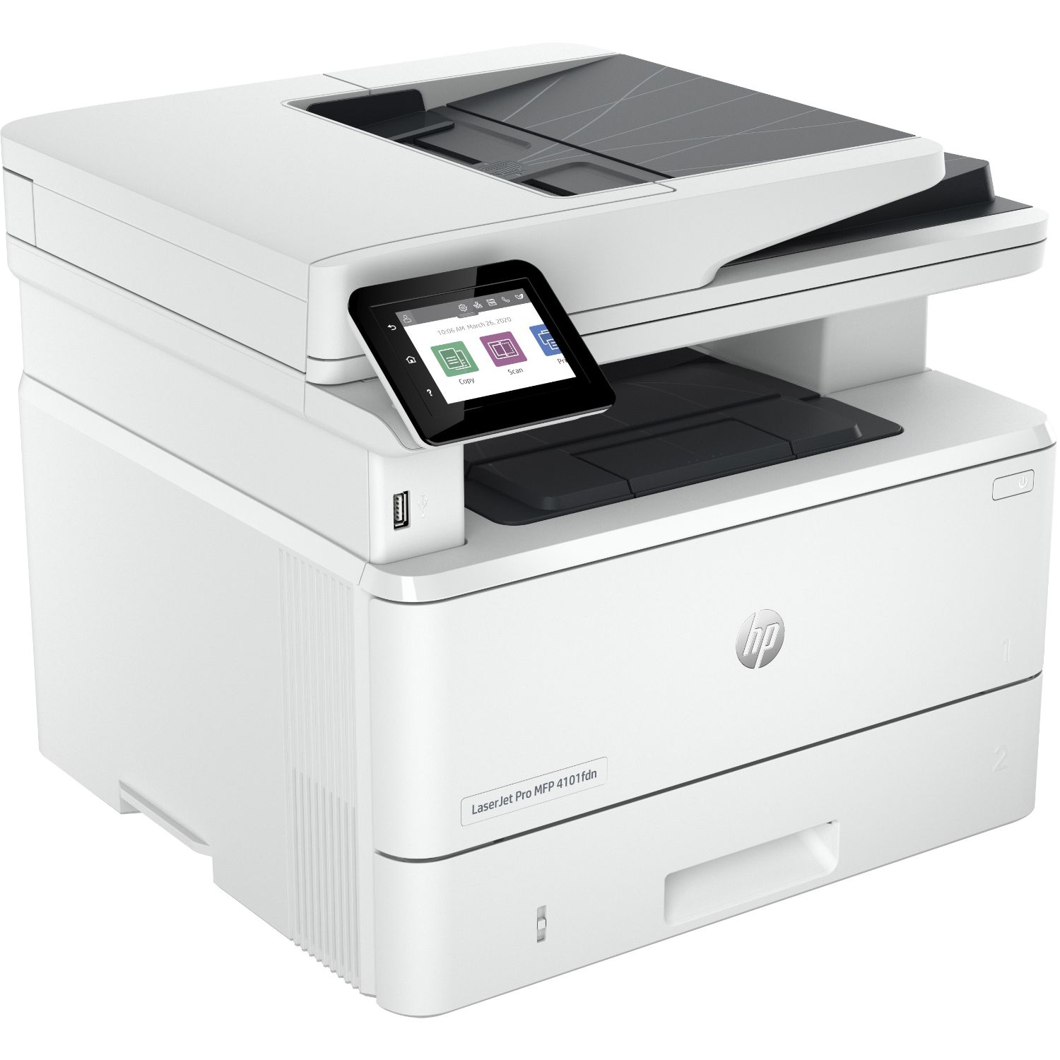 2Z624F - Multifuncin HP Laserjet Pro 4102fdw Monocromo A4 USB 2.0 WiFi Ethernet LAN Fax Impresin mvil ADF Dplex Blanca (2Z624F)
