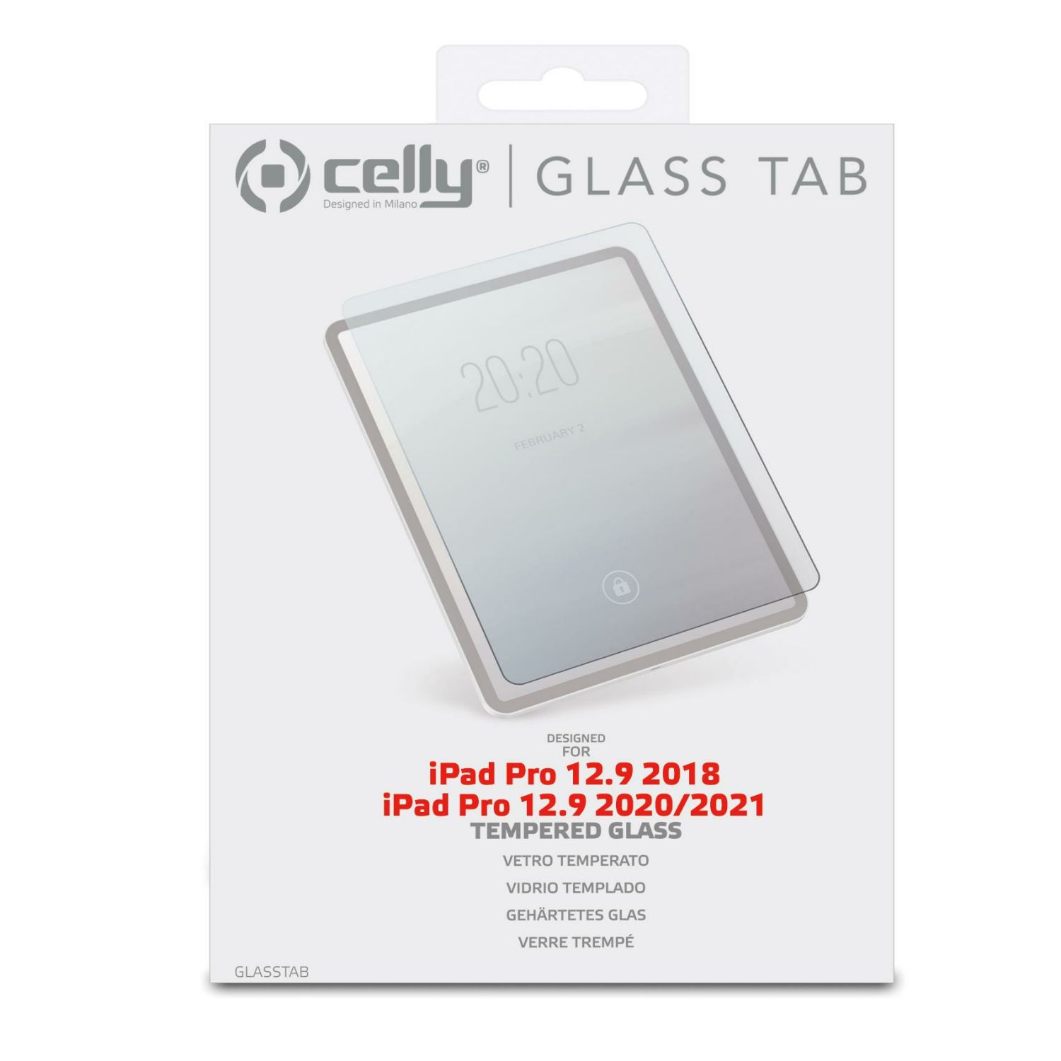 GLASSTAB03 - Protector de Pantalla CELLY para iPad Pro 12.9