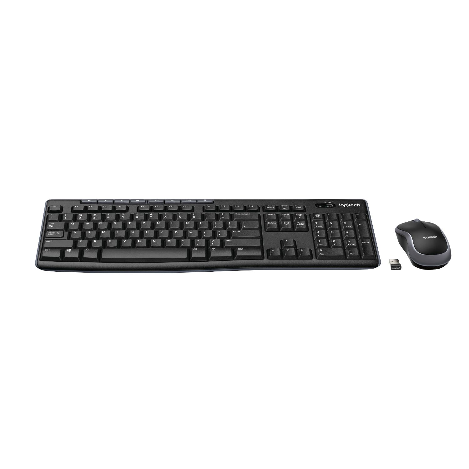 920-004523 - Teclado+Ratn LOGITECH MK270 QWERTY 111 Teclas 2.4GHz Wireless Ambidextro ptico 3 Botones Ingls Negro (920-004523)