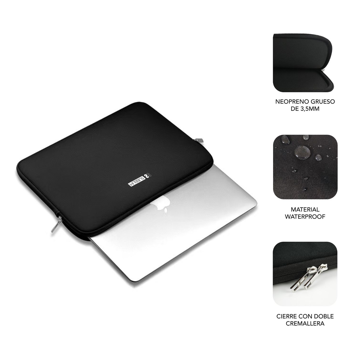 SUBLS-SKIN014 - Funda SUBBLIM Business Laptop Sleeve Neoprene para Porttiles hasta 14