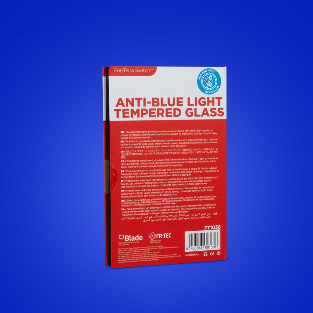 FT1036 - Protector de Pantalla FR-TEC con Filtro de Luz Azul para Nintendo Switch (FT1036)