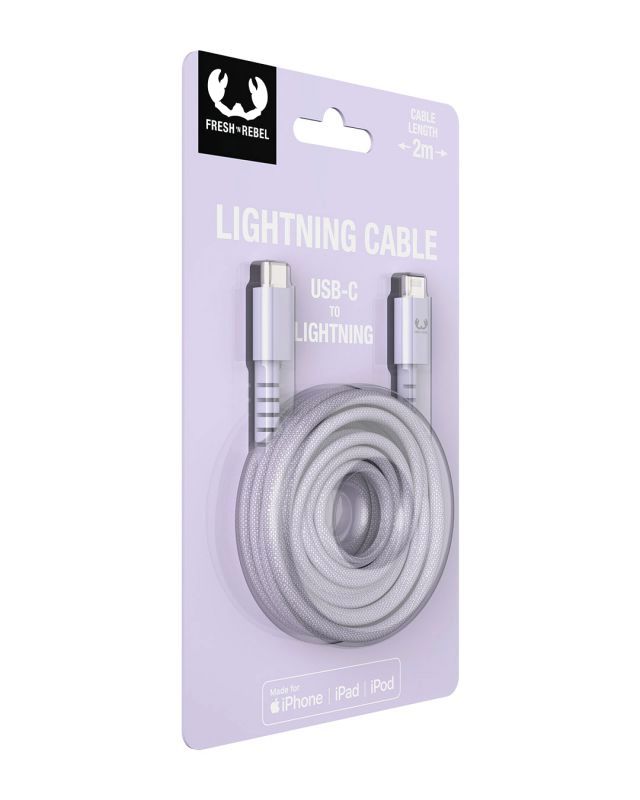 2CLC200DL - Cable FRESH N REBEL Usb-C/Lightning 2m dreamy Lilac (2CLC200DL)