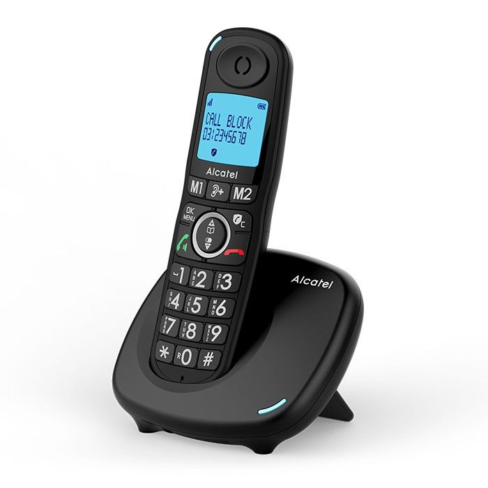 ATL1422290 - Telfono Inalmbrico Alcatel XL535 Identificador/Bloqueo de llamadas Contestador Automtico Altavoz Pantalla Duo Negro (ATL1422290)