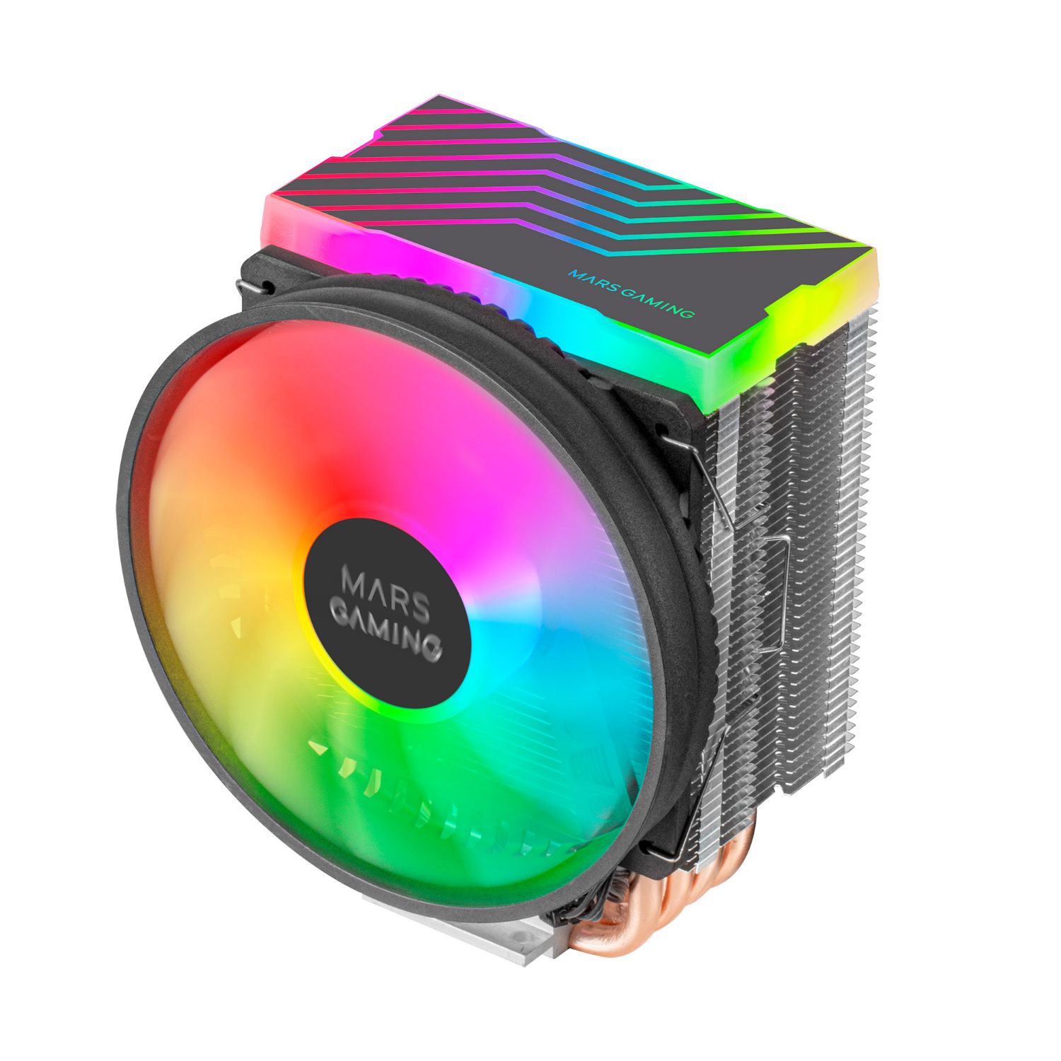 MCPU44 - Ventilador CPU Mars Gaming Multisocket Ultra Silencioso 110mm 160W Dual ARGB Negro (MCPU44)