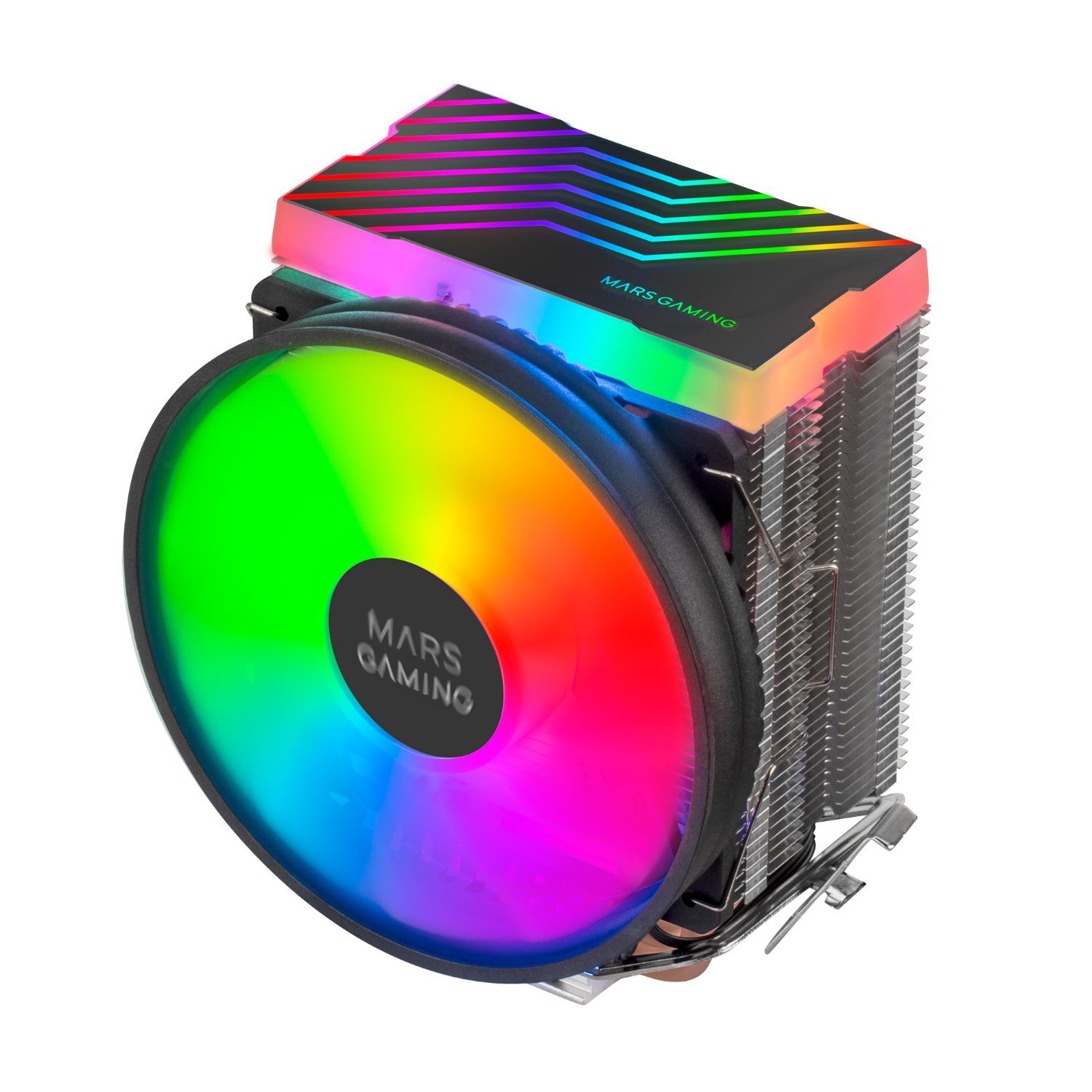MCPU33 - Ventilador CPU Mars Gaming Multisocket Ultra Silencioso 110mm 140W Dual FRGB Negro (MCPU33)