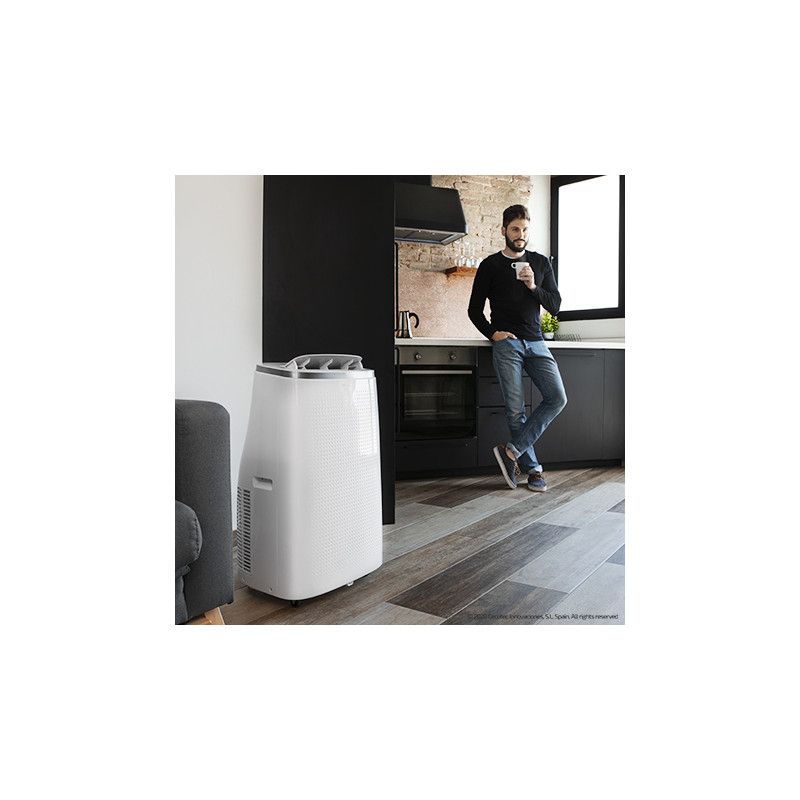05266 - A.C. CECOTEC Force Clima 12750 Cold&Warm Connected. 12000 BTU, Bomba de Calor, Control por WiFi, Mando a Distancia, 3 velocidades, 5 Modos, Pantalla LED, 1340 W (05266)
