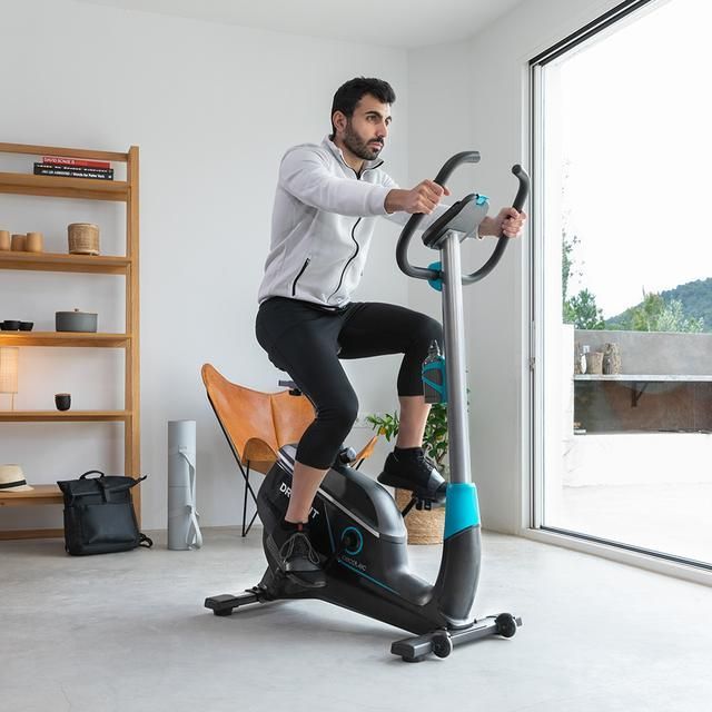 07085 - Bicicleta Esttica CECOTEC DrumFit Cycle 9000 Talos Pro. Resistencia Magntica Pulsmetro Silln ComfortFit Volante de Inercia de 9Kg Hands Free con Soporte para Dispositivos LCD con Panel de Control Mx. 130Kg (07085)