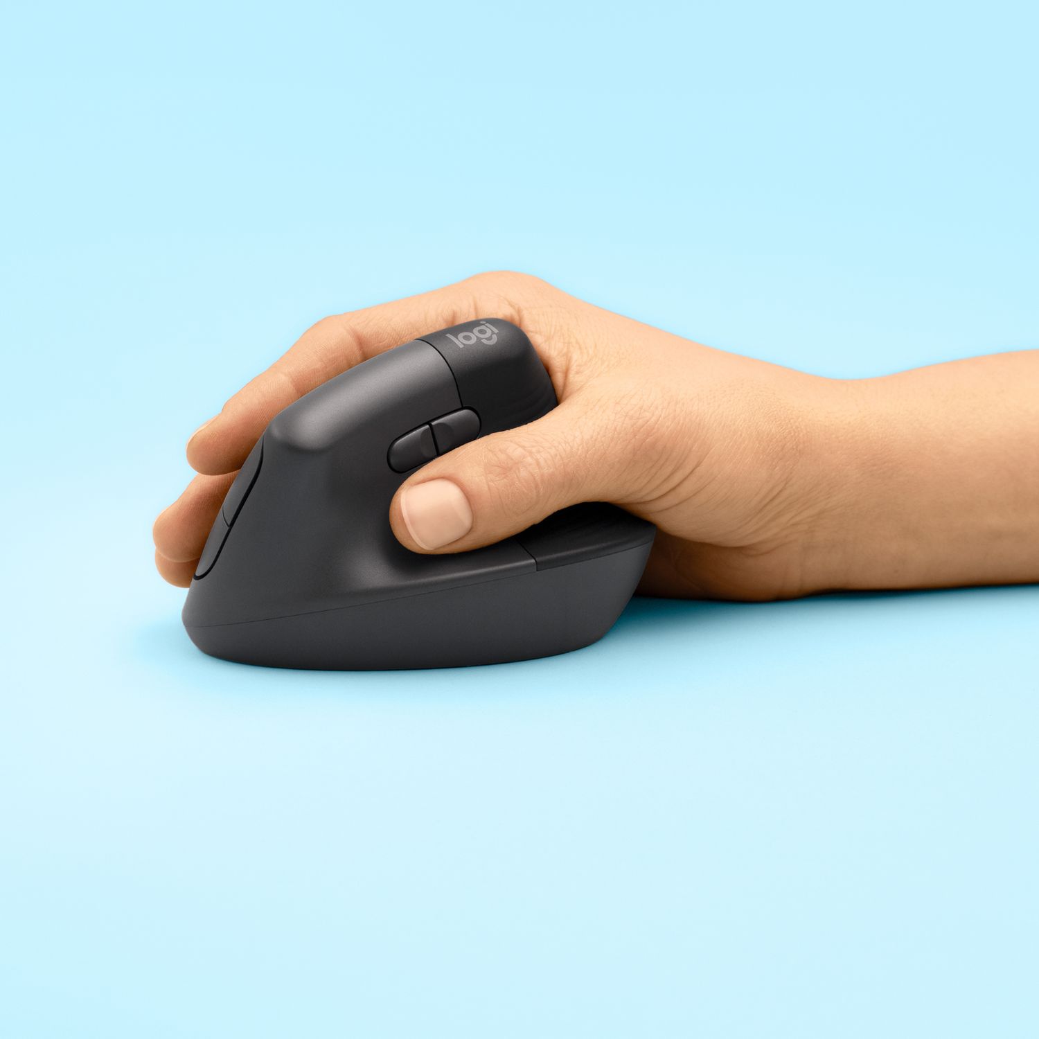 910-006473 - Ratn Logitech Lift Vertical Ergonmico Diestro ptico RF Wireless 2.4GHz/Bluetooth 4000dpi 6 Botones Grafito (910-006473)