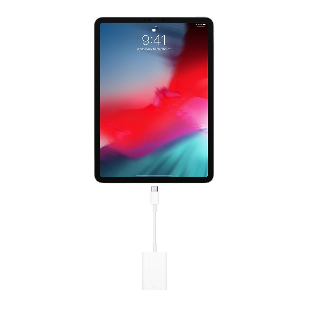 MUFG2ZM/A - Adaptador Apple Lector Tarjetas SD a USB-C 2.0 para iPad Pro Blanco (MUFG2ZM/A)