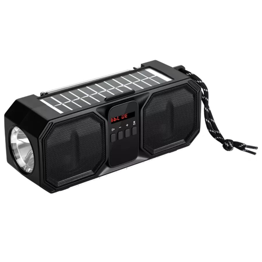 BTG-158 - Altavoz DENVER TWS 8W Bluetooth 5.0 Panel Solar Negro (BTG-158)