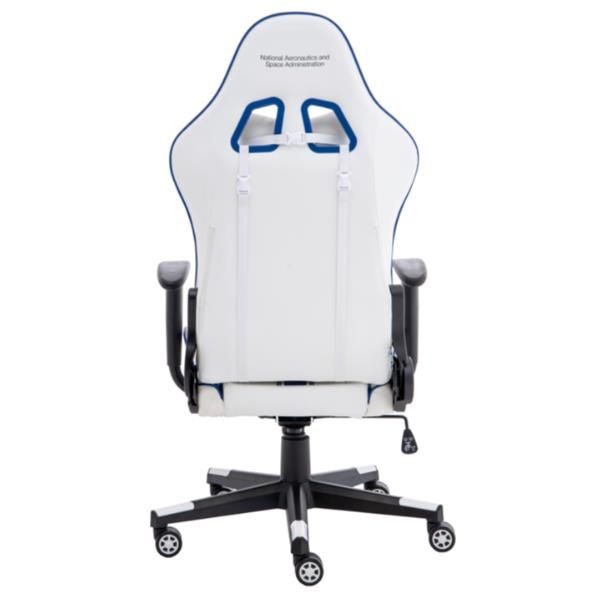 AT012BIS-WB - Silla Gaming NASA Atlantis Bis Altura/Reposabrazos regulables Cojin cervical/lumbar Blanca/Azul (AT012BIS-WB)
