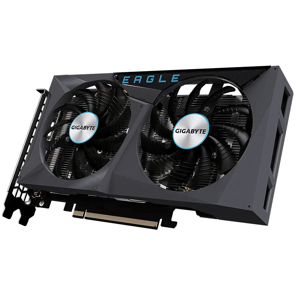 GVN3050E8-00-10 - GIGABYTE GeForce RTX 3050 8Gb GDDR6 2xDP 2xHDMi PCIe 4.0 WinForce 2x OpenGL 4.6 (GV-N3050EAGLE-8GD)