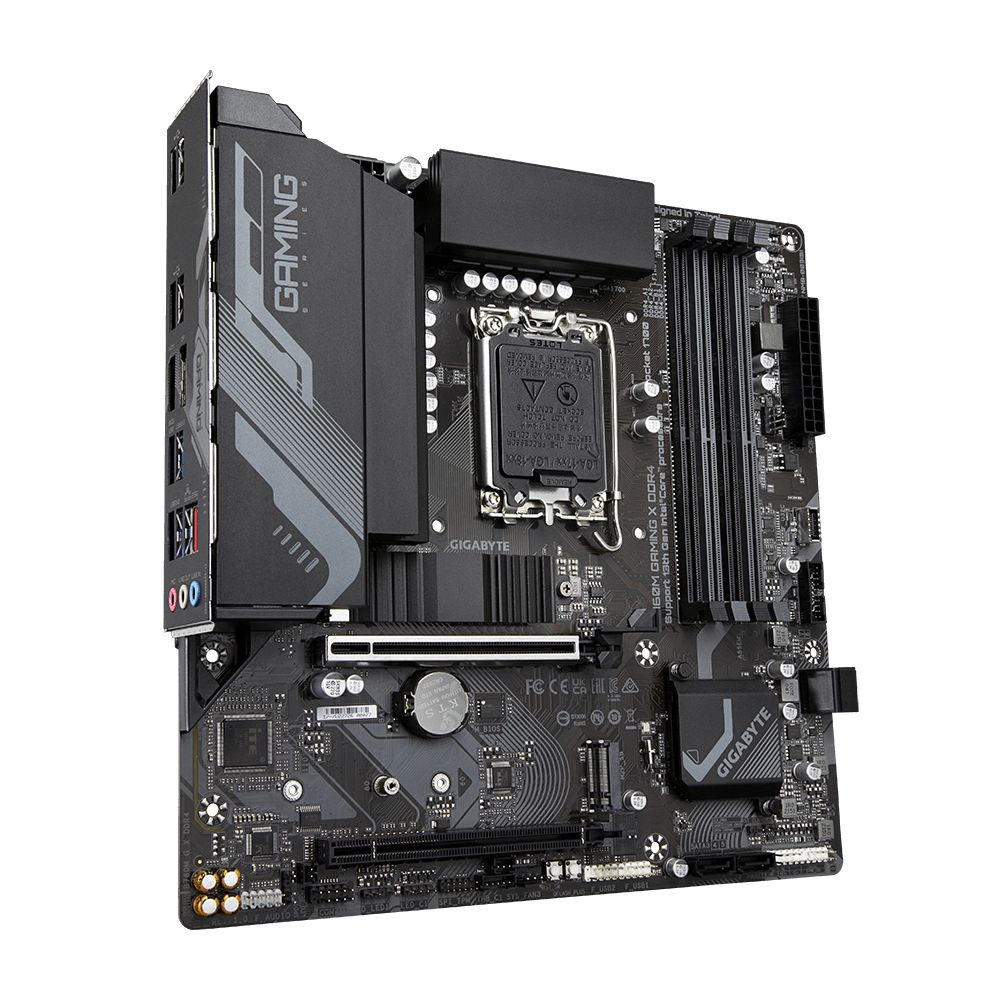 9MB76MGX4-00-10 - Placa base GIGABYTE B760M GAMING XDDR4: (1700) 4DDR4 M.2 SATA3 PCIe USB 2.0/3.0 HDMI DP 7.1 mATX Gigabit Ethernet 2.5