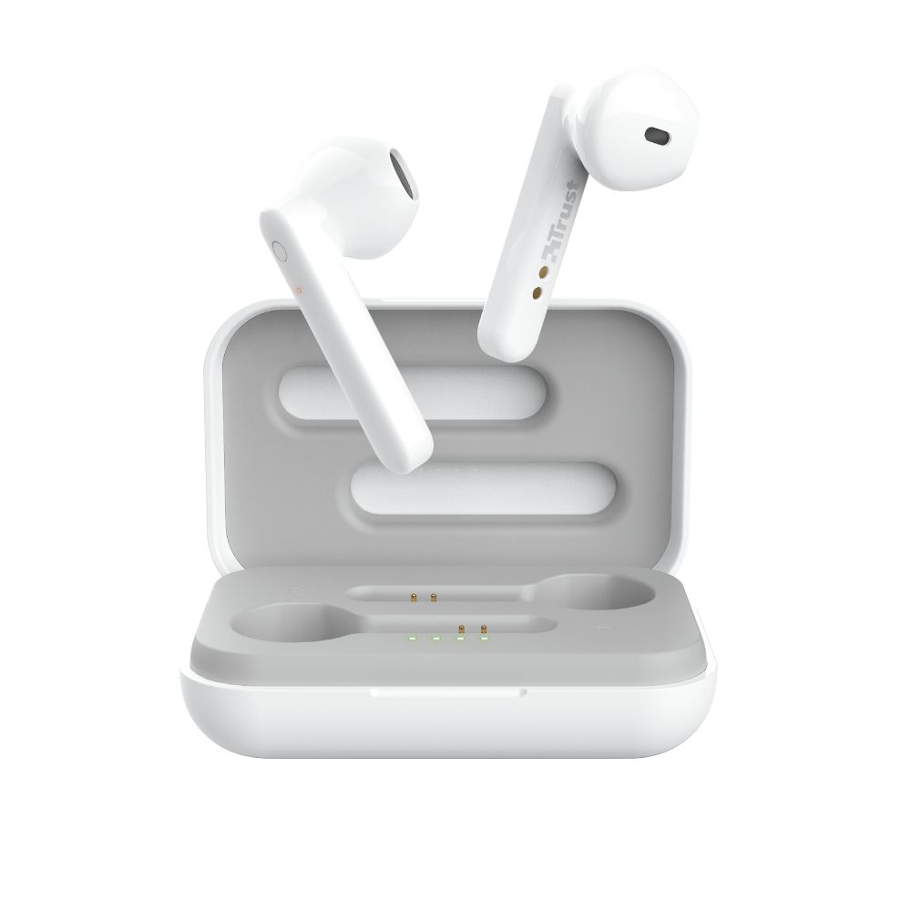23783 - Auriculares Trust Primo Touch In-Ear Binaurales Micrfono Integrado TWS Bluetooth 5.0 Funda de Carga mUSB Blancos (23783)