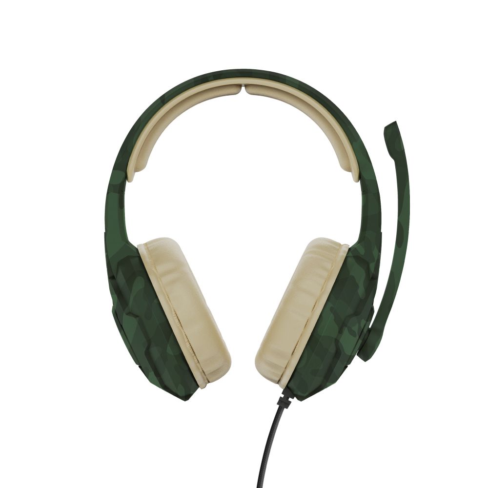24359 - Auriculares+Micrfono Gaming Trust GXT411C Radius Circumaurales 3.5mm Cable 1m Verde Camuflaje (24359)