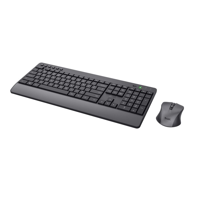 24531 - Teclado+Ratn Trust Trezo Multimedia QZERTY Wireless RF Ambidextro Negro (24531)