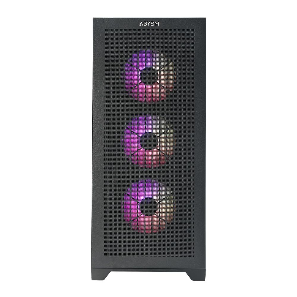AB812111B - Caja Gaming Abysm Danubio Mura BX300 Ventana Lateral de Cristal Templado ARGB 2xUSB-A 3.0 1xUSB-C 3.1 ATX EATX ITX mATX Negra (AB812111B)