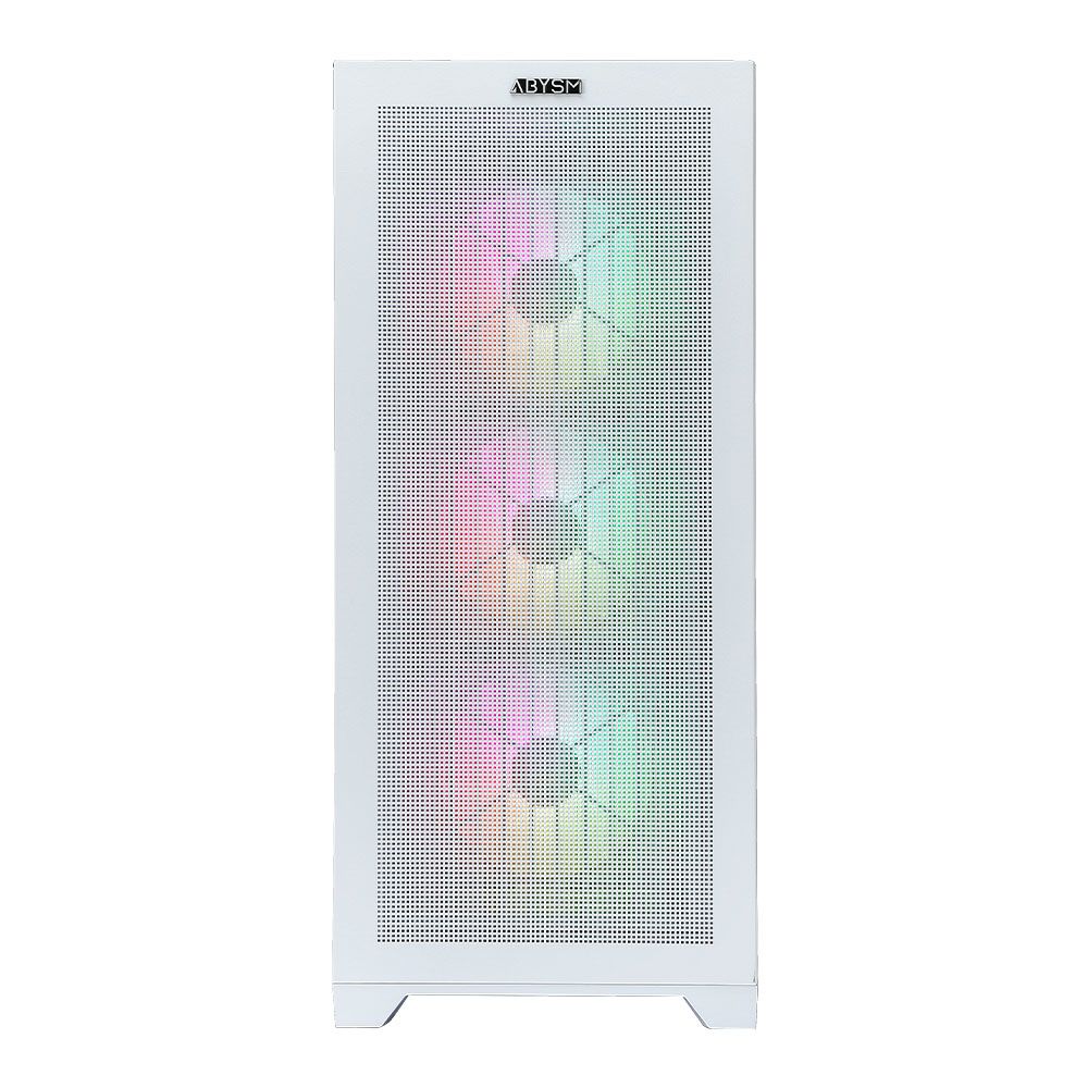 AB812111W - Caja Gaming Abysm Danubio Mura BX300 Ventana Lateral de Cristal Templado ARGB 2xUSB-A 3.0 1xUSB-C 3.1 ATX EATX ITX mATX Blanca (AB812111W)