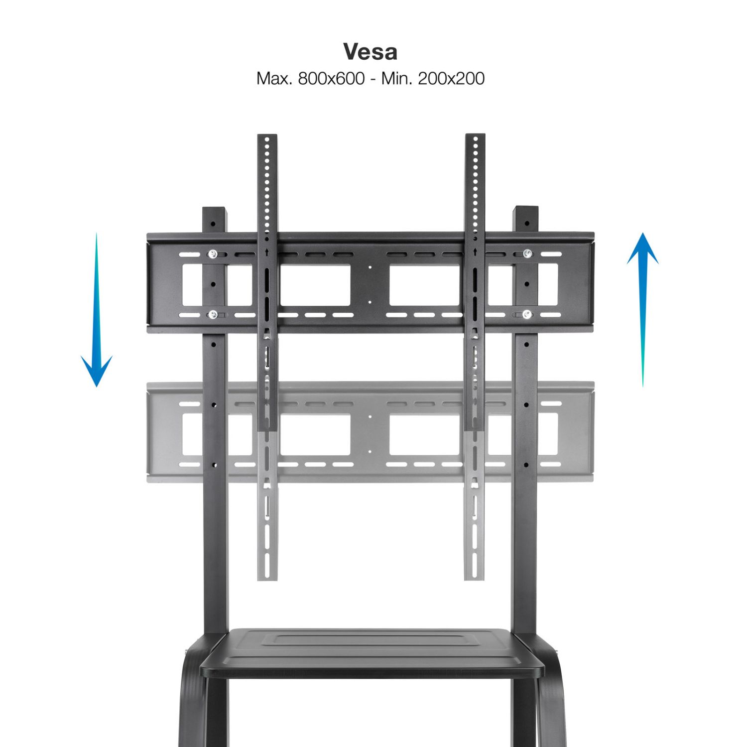FS20101M-B - Soporte Pie TOOQ con ruedas, para tv 37-100