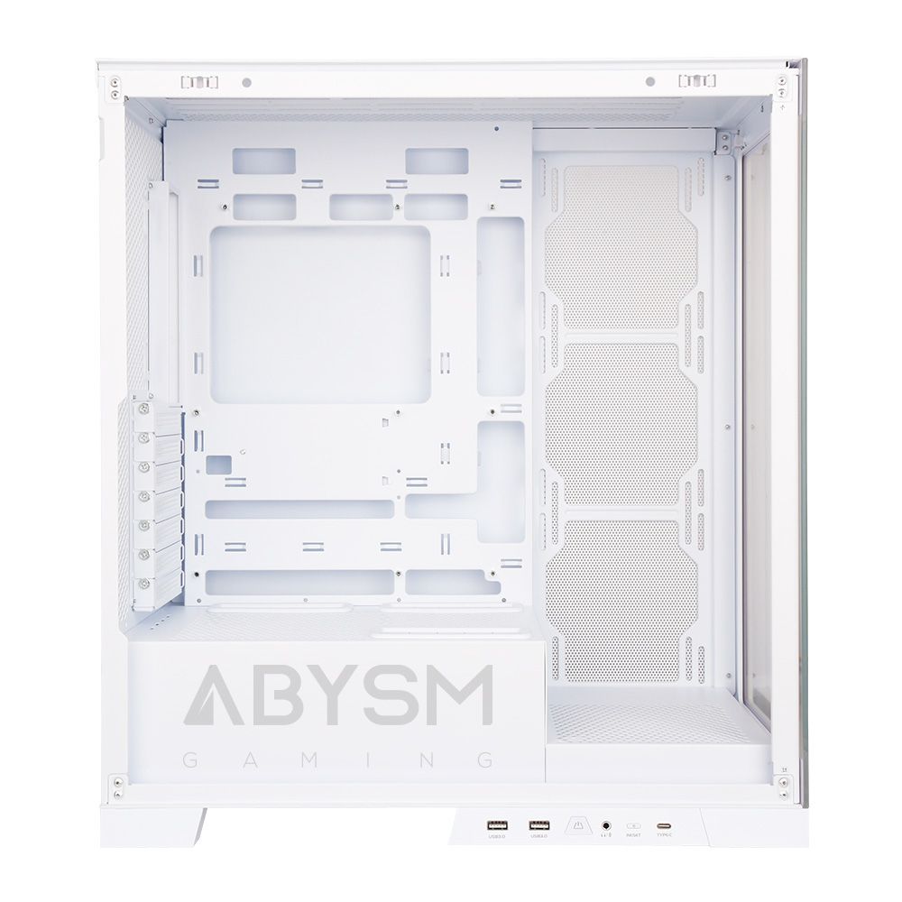 AB123512 - Caja Gaming Abysm Danube Sava H500 Ventana Frontal/Lateral Izquierda de Cristal Templado ARGB 2xUSB-A 3.0 1xUSB-C 3.1 ATX mATX Mini-ITX Blanca (AB123512)