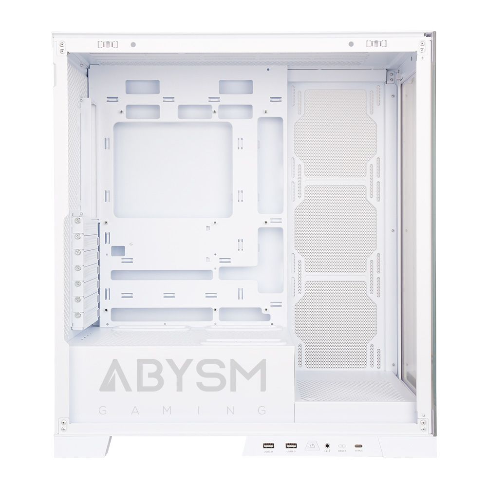 AB123512 - Caja Gaming Abysm Danube Sava H500 Frontal/Ventana Lateral Izquierda de Cristal Templado Sin Fuente ARGB 2xUSB-A 3.0 1xUSB-C 3.1 ATX mATX Mini-ITX Blanca (AB123512)