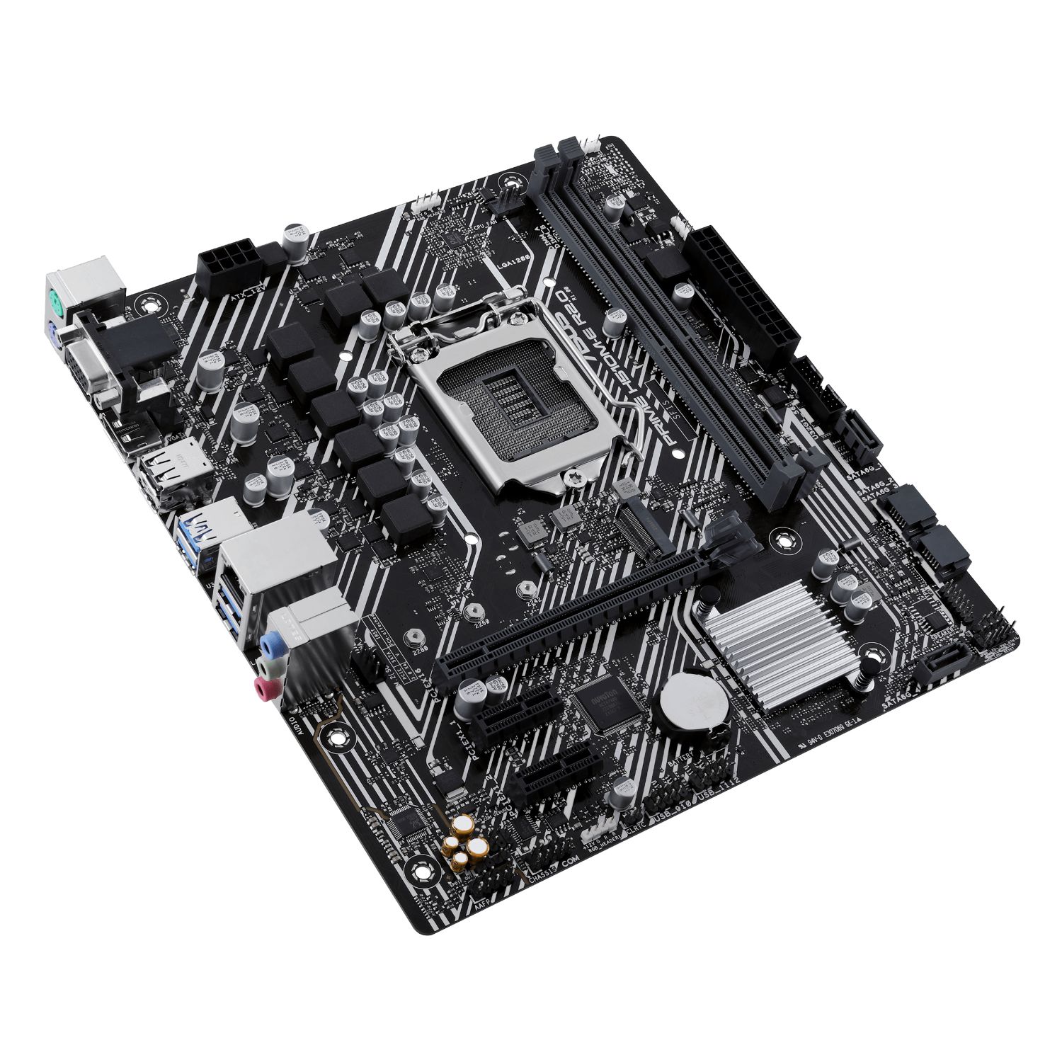 90MB1FQ0-M0EAY0 - Placa base ASUS PRIME H510M-E R2.0:(1200) 2DDR4 SATA3 PCIe M.2 USB 2.0 USB-A 3.0 HDMI VGA DP RJ45 PS/2 7.1 mATX Gigabit Ethernet