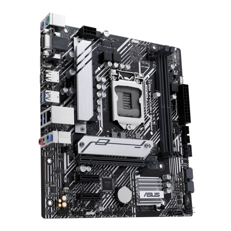 90MB1FP0-M0EAY0 - Placa base ASUS PRIME H510M-A R2.0: (1200) 2DDR4 SATA3 PCIe M.2 USB 2.0 USB-A 3.0 HDMI VGA DP PS/2 7.1 mATX Gigabit Ethernet
