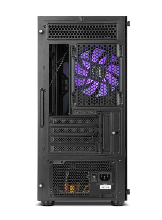 NXINFTYZETA - Caja NOX Infinity Zeta Ventana Lateral de Cristal Templado ARGB Sin Fuente 2xUSB 2.0 1xUSB-A 3.0 mATX ITX Negra (NXINFTYZETA)