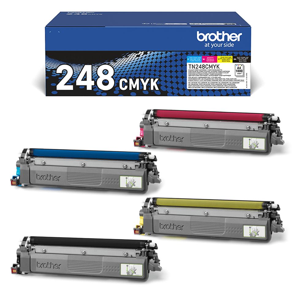 TN248VAL - Toner BROTHER Pack Negro/Tricolor 1000 pginas (TN248VAL)