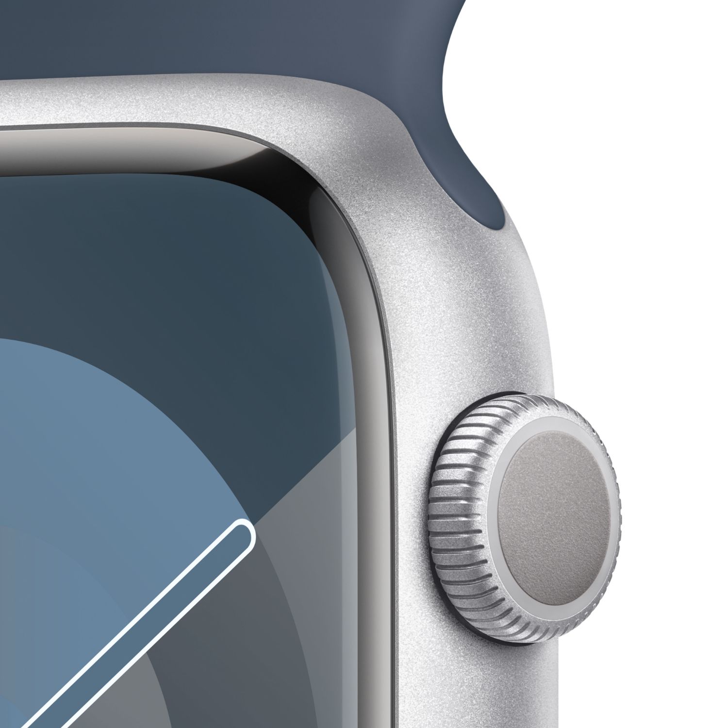 MR9D3QL/A - Apple Watch S9 GPS 45mm Tctil Digital NFC WiFi 4 Bluetooth 5.3 Caja Aluminio Plata Correa S/M Azul IP6X watchOS 10 (MR9D3QL/A)