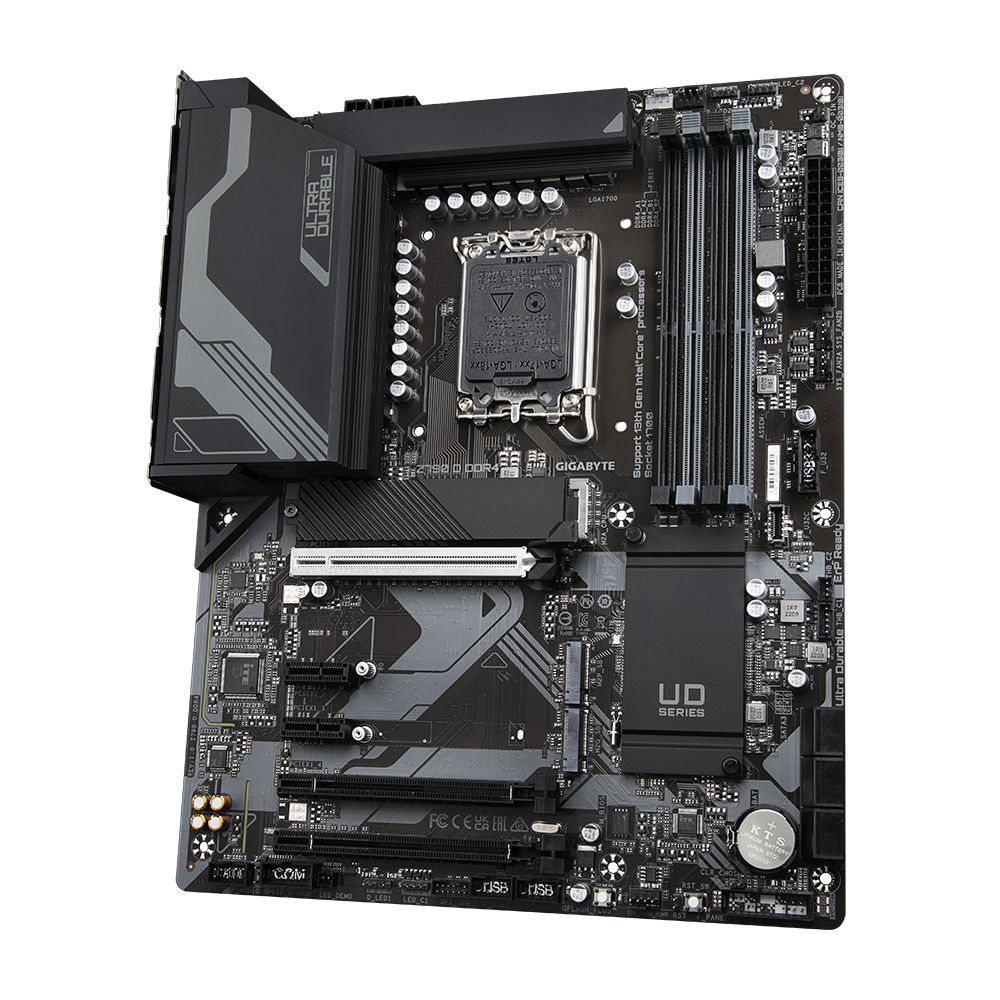 9MZ79UD4-00-10 - GIGABYTE Z790 D DDR4: (1700) 4DDR4 M.2 SATA3 PCIe 4.0 USB 2.0 USB-A 3.0/3.1 USB-C 3.1 HDMI RJ45 ATX Gigabit Ethernet