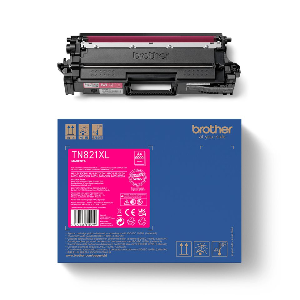 TN821XLM - Toner BROTHER XL Magenta 9000 Pginas (TN821XLM)