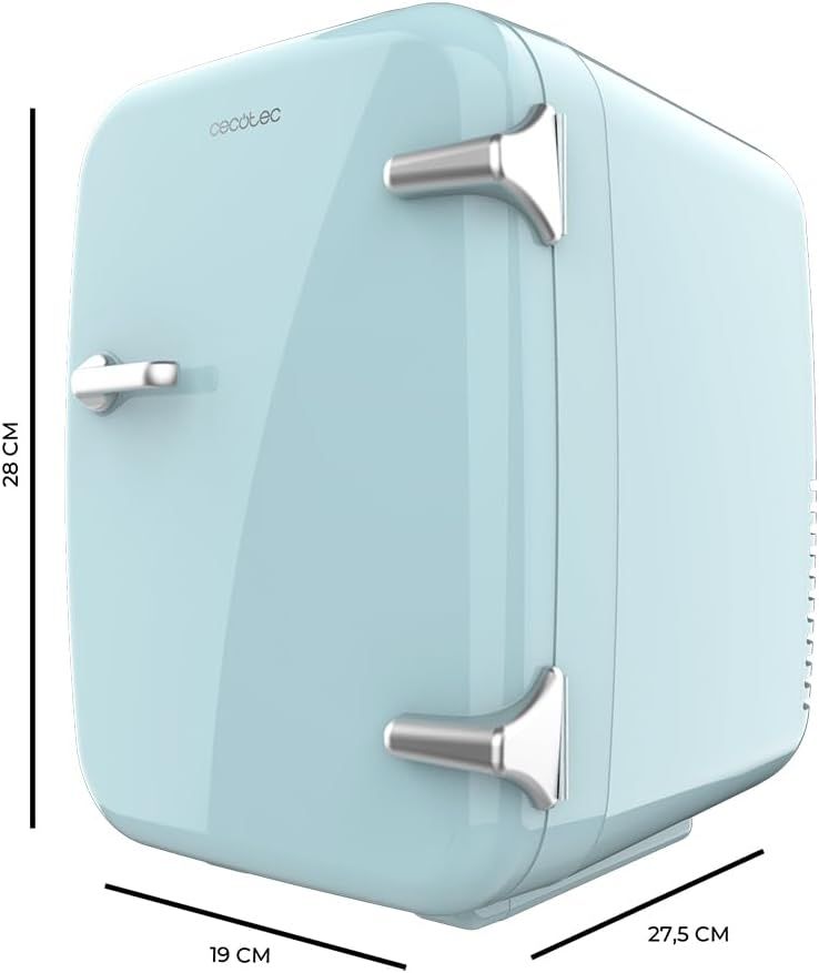 02684 - Frigorifico CECOTEC Bolero MiniCooling 4L Habana Light Compatible con coche y caravanas Funcin enfriamiento y calentamiento 7-65C Azull Claro (02684)