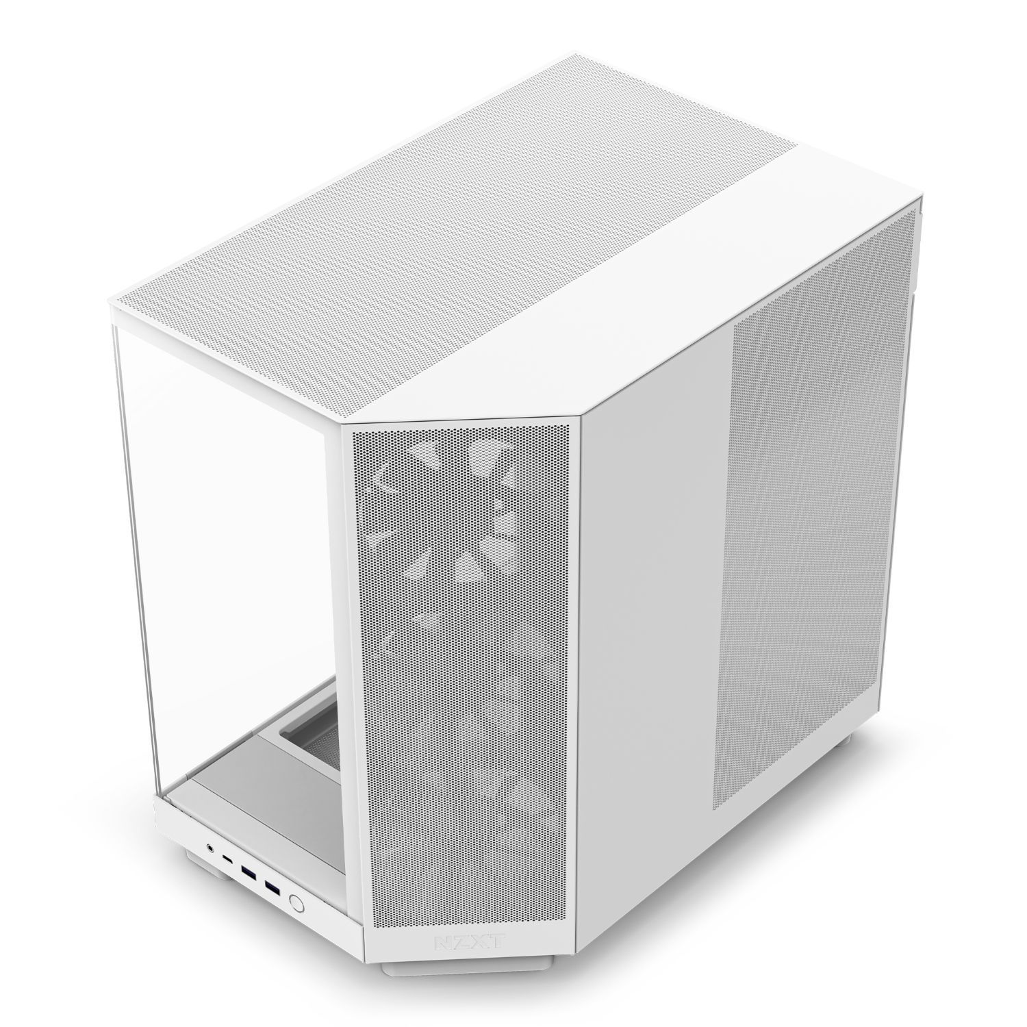 CC-H61FW-01 - Caja NZXT H6 Flow Panel Lateral de Cristal Templado 2xUSB-A 3.0 1xUSB-C 3.1 ATX mATX Mini-ITX Blanca (CC-H61FW-01)