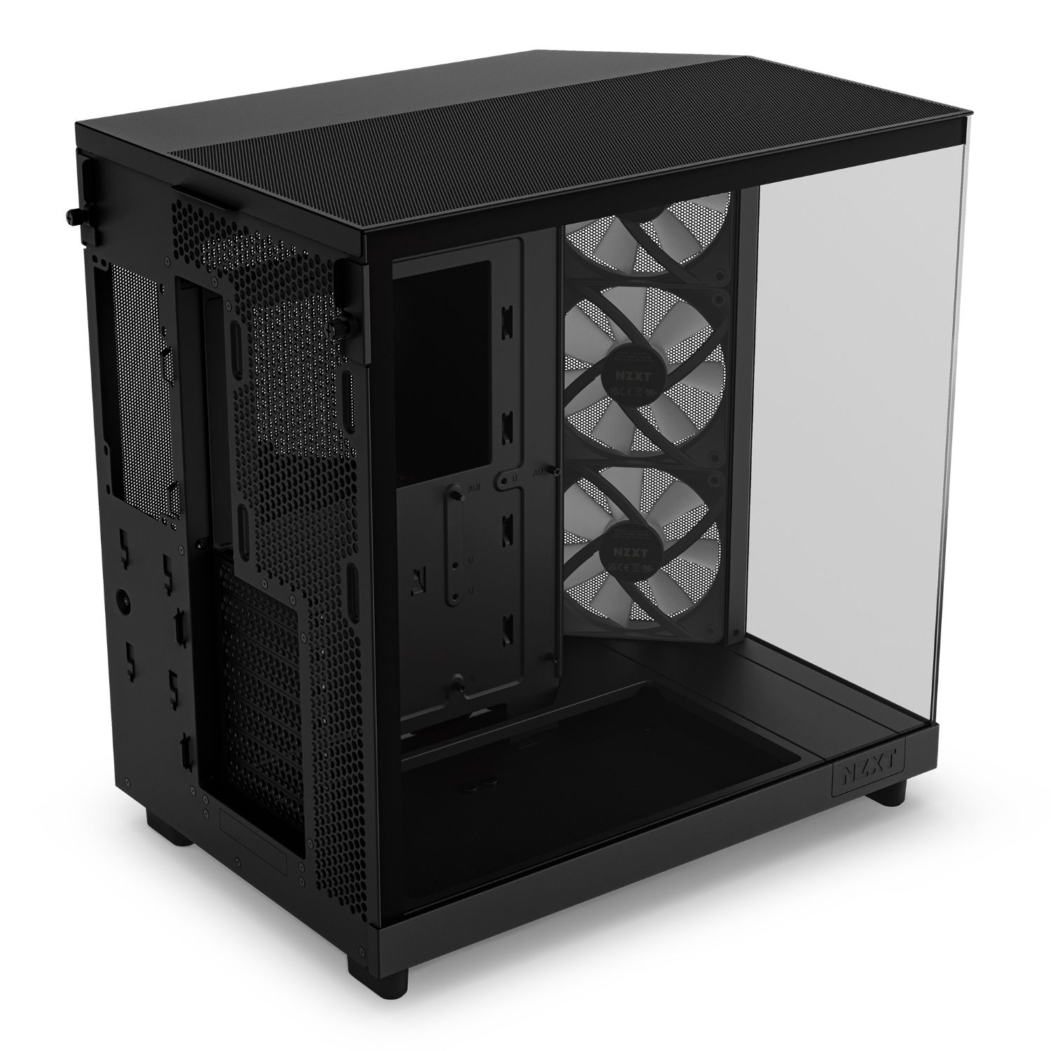 CC-H61FB-R1 - Caja NZXT H6 Flow Panel Lateral de Cristal Templado RGB 2xUSB-A 3.0 1xUSB-C 3.1 ATX mATX Mini-ITX Negra (CC-H61FB-R1)