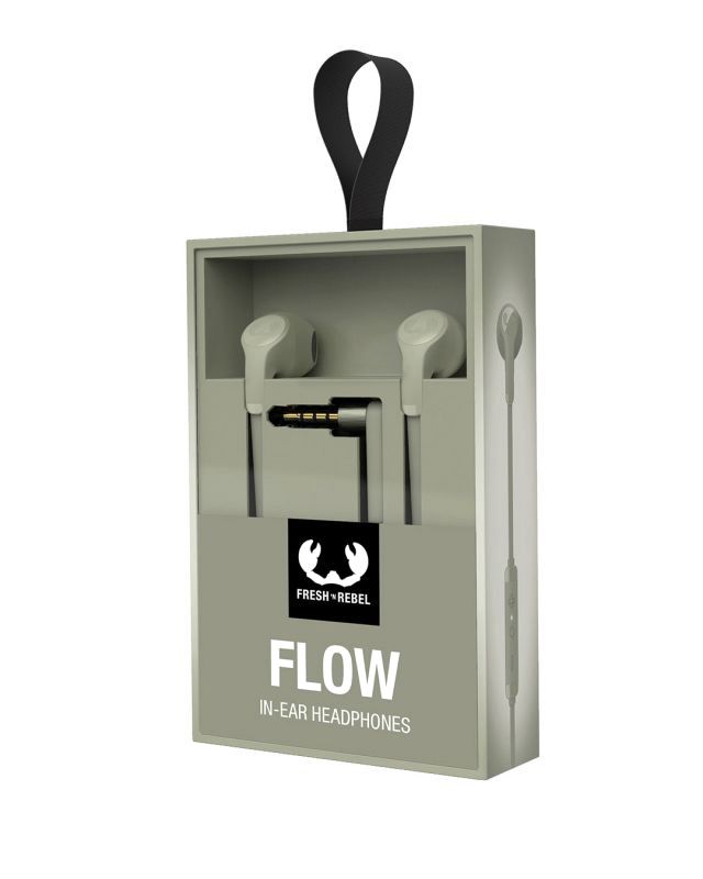 3EP1001DG - Auriculares Fresh N Rebel Flow USB-C Micrfono y Mando Integrados Dried Green (3EP1001IDG)